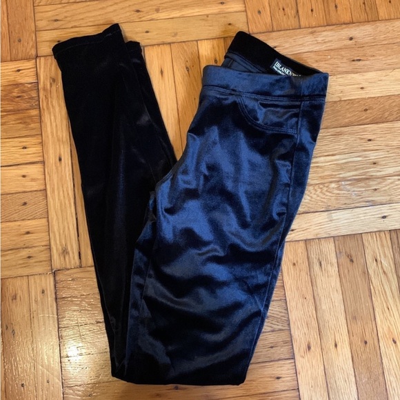 BlankNYC Black Velvet Pull-On Leggings - Picture 1 of 4